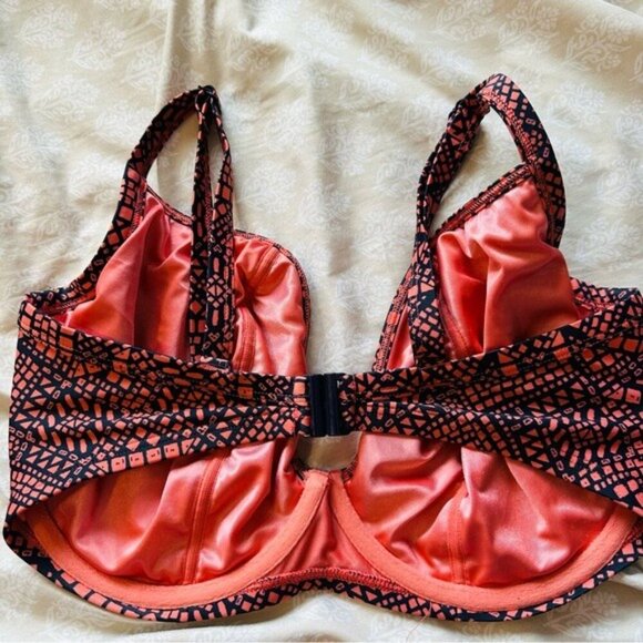 Bravissimo SW335 Paphos Bikini Set – Size 30GG (Top) XS (Bottom) in Coral Print - Picture 6 of 13